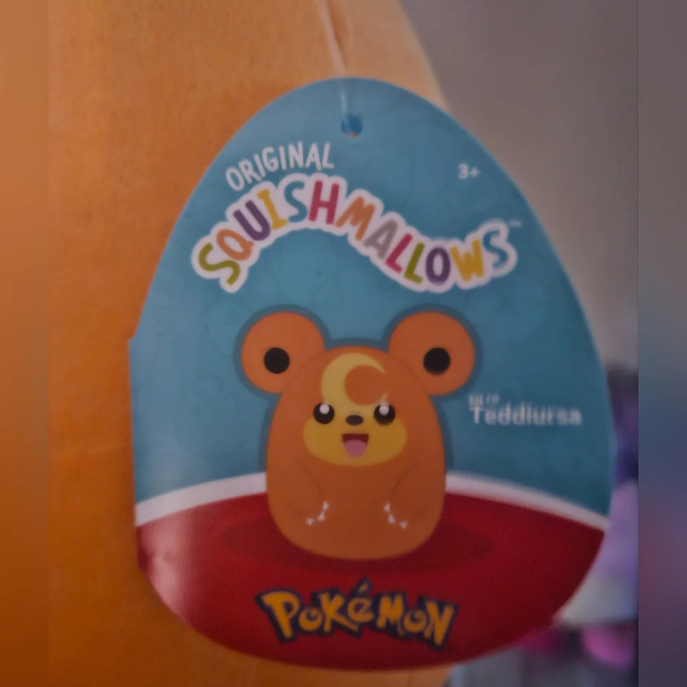 NWT Pokémon Teddiursa Squishmallows Plush 10